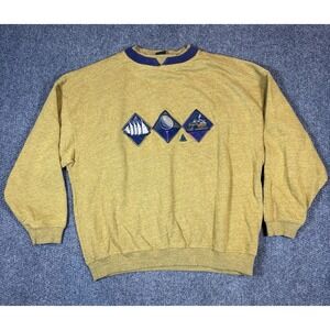Vintage Le Coq Sportif Embroidered Golf High Crewneck Cotton Sweatshirt XL